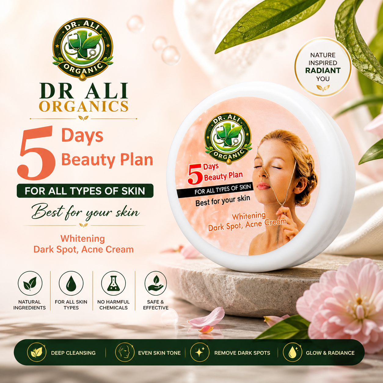 Dr Ali Organics Whitening Cream – Bright & Glowing Skin